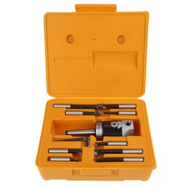 50mm Boring Head Set, 1 Set MT2 -M10 F1-12 Boring Head with 12mm Boring Bars, MT2 M10×1.5 1-1/2"-18UNF for Milling Machine Accessories