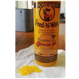 Howard Products FW0016 Feed-N-Wax Wood Polish and Conditioner Beeswax 16 Oz NEW