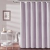 BTTN Lavender Shower Curtain - Linen Textured Heavy Duty Waterproof