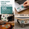 Koilife 100Pcs Vintage Travel Stickers Waterproof PVC Scrapbooking Stickers
