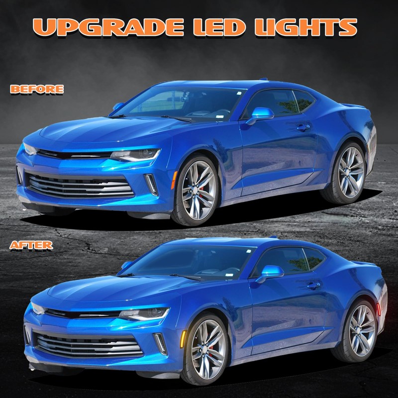 AreLokpri Dynamic Front Rear Bumper Side Marker Lights Compatible with