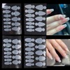 Nails Mold Sticker 4Sheets Silicone Nails Mold Pads Dual Form