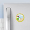 CafePress Beach Ball Magnet 2.25" Round Magnet, Refrigerator Magnet
