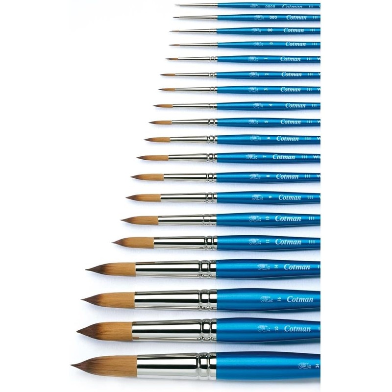 Winsor & Newton Pincel de Mango Corto, Redondo 1, 4