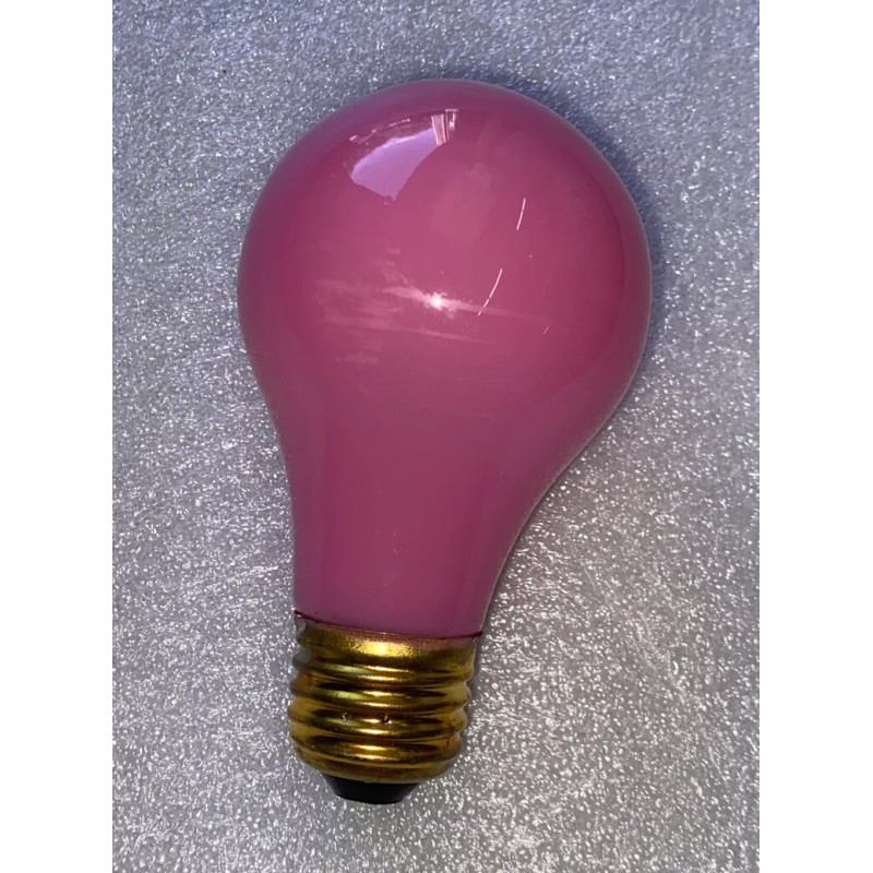 Guaranteed Pink 60 Watt A19 LightBulb 60A19/CP 130V Ceramic Pink