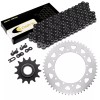Caltric Black Drive Chain And Sprocket Kit for Yamaha TTR250