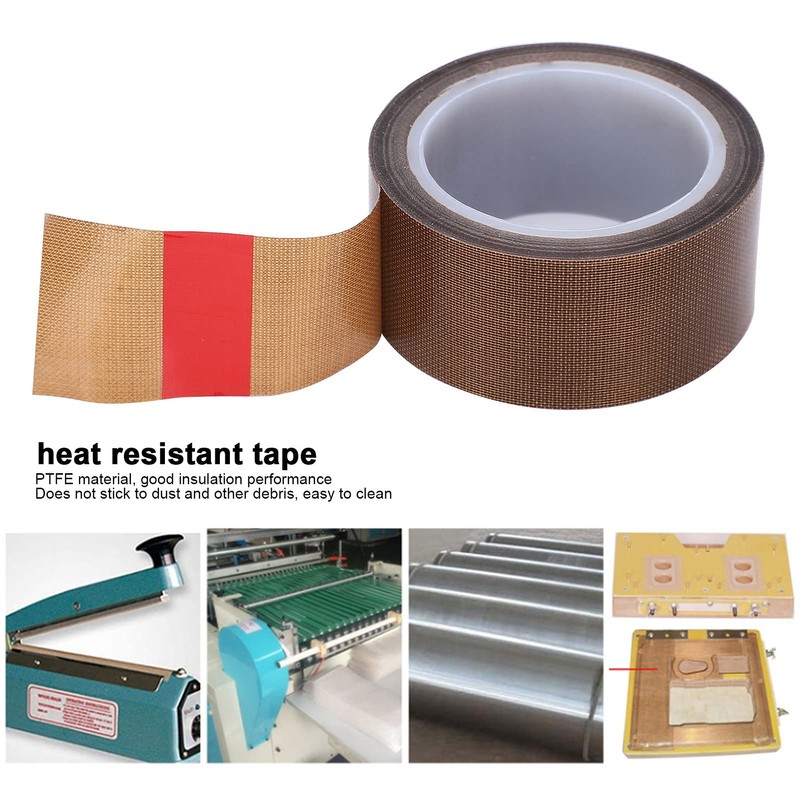 PTFE Glass Cloth Tape, High Temperature, Insulation Roll, Vacuum Sealing
