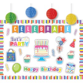 Teacher Created Resources Colorful Happy Birthday Create & Decorate Quick Kit (TCR9465)