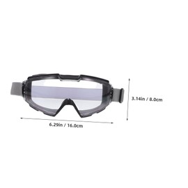 Tofficu Over Glasses Safety Goggles for Industrial Cutting Clear Protective Eyewear with Splash and Dust Protection Ergonomic Lightweight Design Comfortable Fit for Men and Women Black