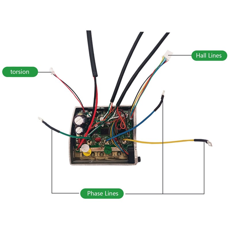 Electric Bicycle Middle Motor Built in Controller 6 Pin Replacement