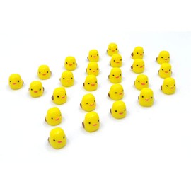 EMiEN 25PCS Little Chicken Chick Miniature Ornament for DIY Dollhouse Decoration Fairy Garden Plant Décor, Nice Decoration Accessories for Desk,Cabinet,Kids Room,Party etc. Christmas/Birthday Gift for