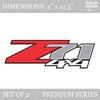 z71 4x4 Decals, Bedside Sticker for Chevy Truck (2007-2013) 1500