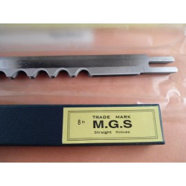 M.G.S 12 ALLOY STEEL WAVE EDGE KNIVES for EASTMAN CUTTING MACHINE 8"