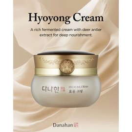 DANAHAN Hyoyong Cream Korean Traditional Herbal Fermented Face Moisturizer Anti-Aging Formula with Royal Jelly, Lecithin for Firmness Elasticity Intensive Nourishing, 1.69 oz.