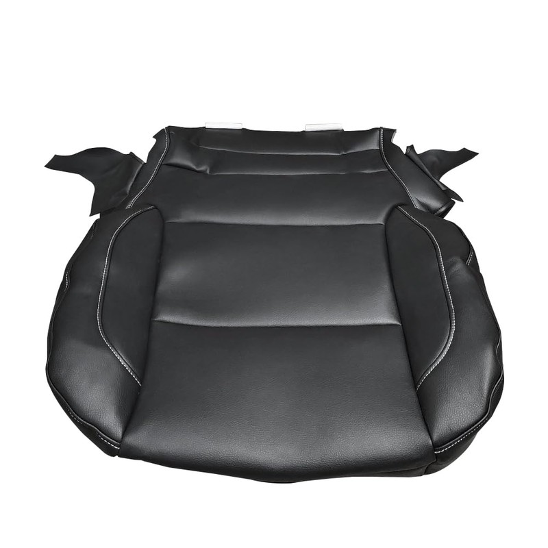 Mievlyo Driver or Passenger Side Bottom Replacement Non-Perforated Leather Seat