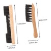 Abaodam 2Pcs Wooden Pool Table Cleaning Brush Set Durable Pe