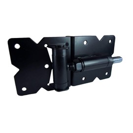 Vinyl Gate Hinges Black - for Vinyl, PVC or Plastic Fencing. Vinyl Fence Gate Hinges w/Mounting Hardware