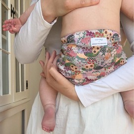 Esembly Cloth Diaper Outer, Swim Diaper, Waterproof Diaper Cover, Leak-Proof, Breathable Layer Over Prefolds, Flats or Fitteds, Reusable Diaper with Snap Closure - Size 2 (18-35lbs), Botanic Garden