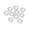 sourcing map Pack of 10 M10 Star Lock Washers 9.1