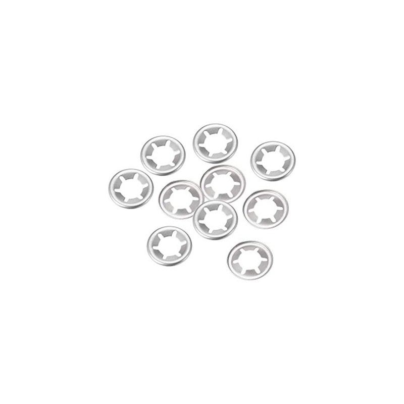 sourcing map Pack of 10 M10 Star Lock Washers 9.1