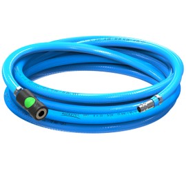 AUPROTEC Compressed Air Hose Set 8 mm Diameter Inner 3 m PVC Hose I With Prevost S1 Safety Coupling for Compressed Air Compressor I AUPROTEC Compressor Hose Highly Flexible