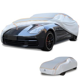 Windshield Cover for Ice and Snow, Windshield Cover for Winter Frost, Ice & Snow Protection, Waterproof Car Covers with Padded Liner for 210-225" Sedans, Universal Fit - XXL