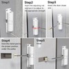 Spring Door Closer, Adjustable 20-70 kg Closing Door Hinge, Automatically