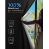 Sumobaby Blackout Curtains for Bedroom, 72'x57', 100% Blackout, Heat-Resistant Hook&Loop