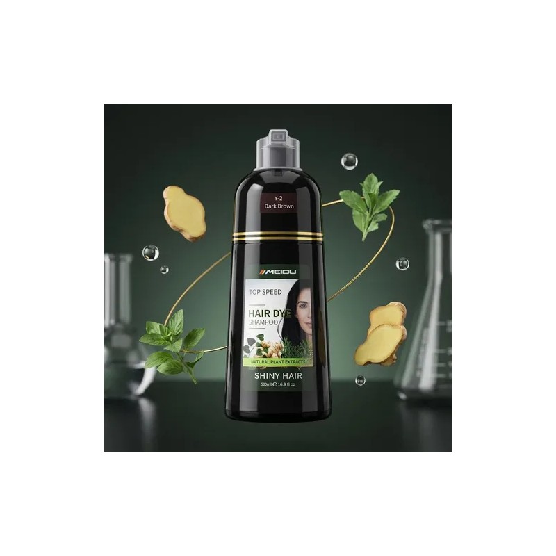 Shampoo Tinte Instantáneo Cubre Canas Natural Jengibre 500ml