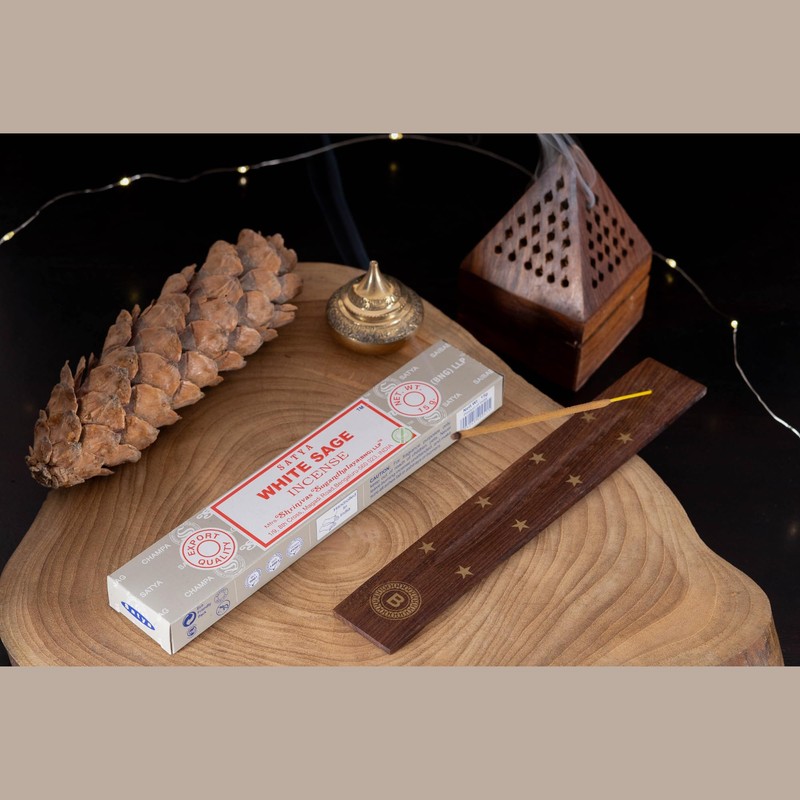 Satya Nag Champa White Sage Incense Sticks Pack of 3
