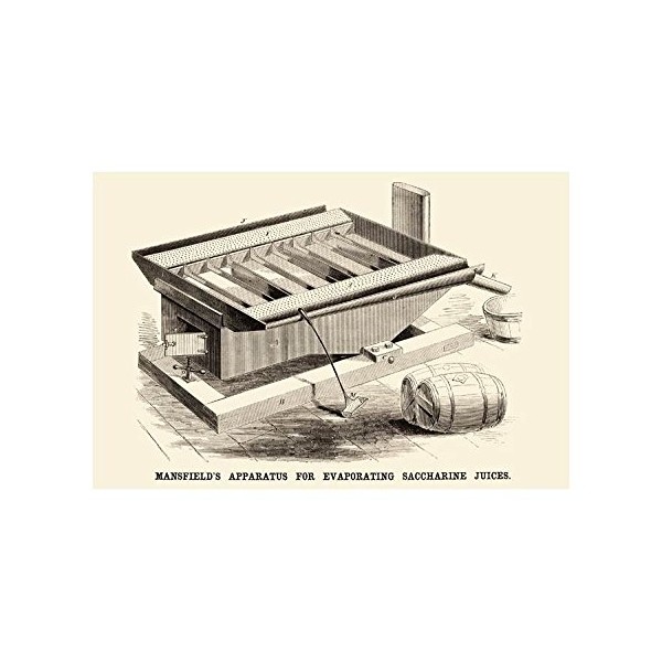 Buyenlarge Mansfield's Apparatus for Evaporating Saccharine Juices Print (Unframed Paper