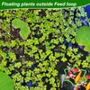 PEUTIER 5pcs Aquarium Floating Plant Rings, Foam Floating Plant Corral