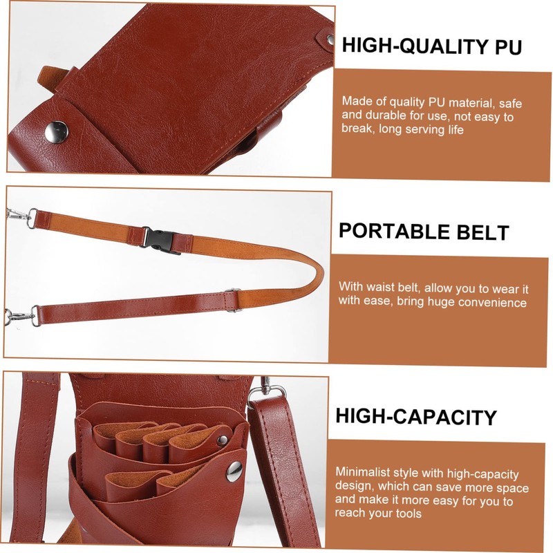Ipetboom Hairdressing Waist Bag for Salon Professionals Durable Scissors Pouch