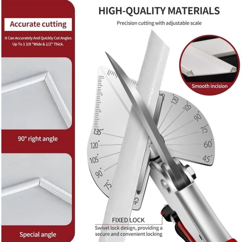Multifunctional Trunking/Miter Shears,Multi Angle Miter Shear Cutter Hand Tools for