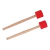 2PCS Bass Foam Drum Mallet Oak Handle EVA Foam Head