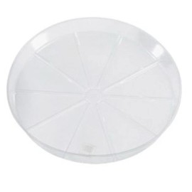 Blue Ribbon VS4 4" Inch Clear Vinyl Plant Planter Bottom Saucers - Pack of 100