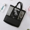Swimming Picnic Wet/Dry Separation Mesh Bag Portable Storage Bag Navy/ONE