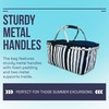 Lizzy 1 x Cooler Picnic Bag with sturdy metal handles