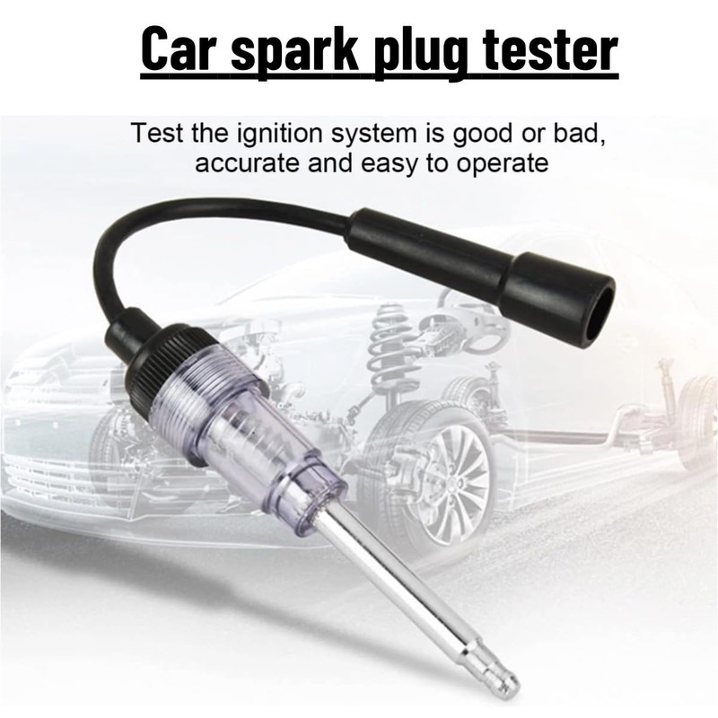 Lyfengdeam 2PCS Inline Spark Plug Tester, Straight Boot Engine Ignition