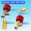 Boltigen R134A Adapters Kit, R134A Quick Couplers with Self Sealing