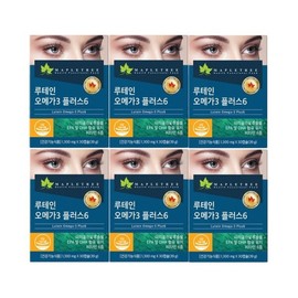 Maple Tree 메이플트리 루테인오메가3 플러스6 30캡슐X 6통_6개월 Mapletree Lutein Omega-3 Plus 6 30 Capsules X 6 Bottles_6 Months