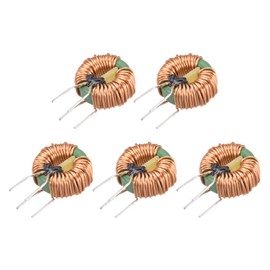 sourcing map 5x Toroidal Core Inductor Copper Coil Magnetic Inductance 6mH 5A for DIY Board