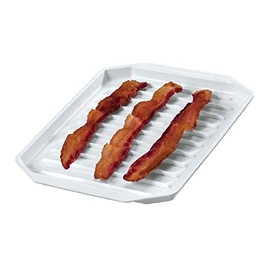 Fox Run Microwave Bacon Rack/Cooker, 8 x 9.75 x 0.5 inches, White,6574