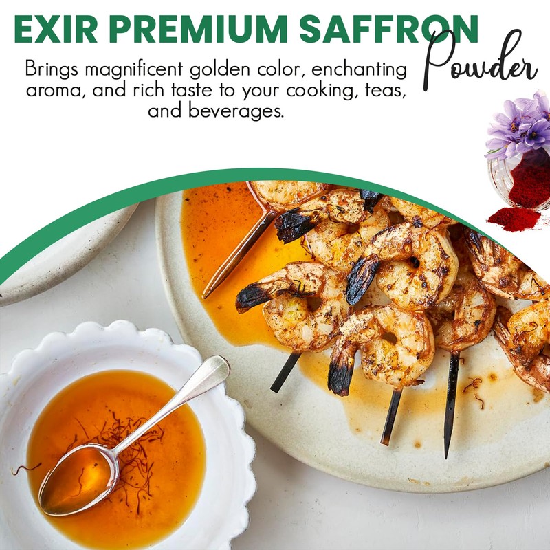 EXIR® Saffron Powdered (5-grams) - Sprinkle Herb and Spice Seasoning