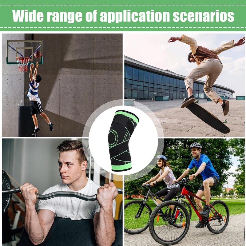 Knee Compression Sleeve - Adjustable Knee Brace,Supportive Protective Gear For