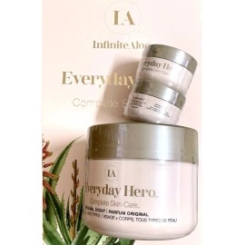 InfiniteAloe Everyday Hero Cream, Original Scent, 8oz Plus 2 Bonus 0.5 oz