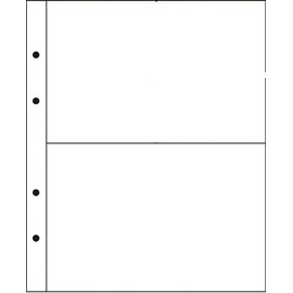 ak-schwarzmann Banknote Sleeves A4 with 2 Pockets 215 mm Width x 145 mm Height (10 Sheets)