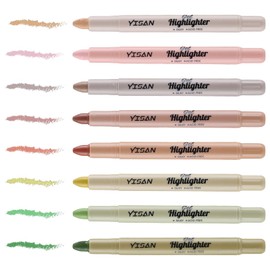 YISAN Bible Highlighter, Bible Marker Pens, Bible Highlighter, Marker Pen Set, 8 Colours, 70658