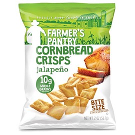 Farmer's Pantry Bulk Pack Cornbread Crisps, Jalapeno, 2 Ounce (Pack of 24)