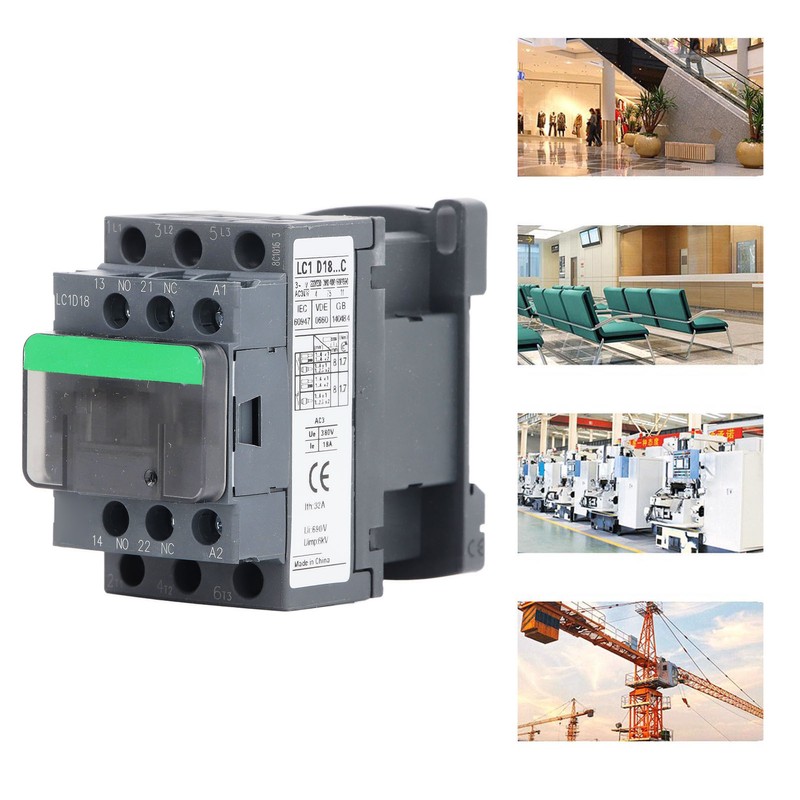 LC1D18 AC Contactor 380V Rated Voltage Industrial Electric AC Contactor